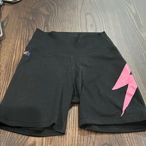 Black and Pink Women's Shorts aviator nation XS